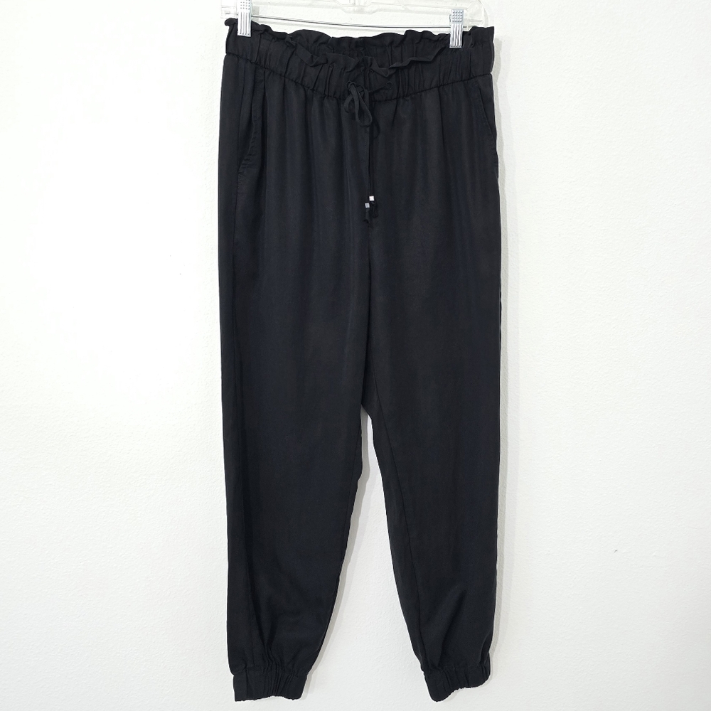 Banana Republic Black Lyocell Jogger Pants Women's Medium